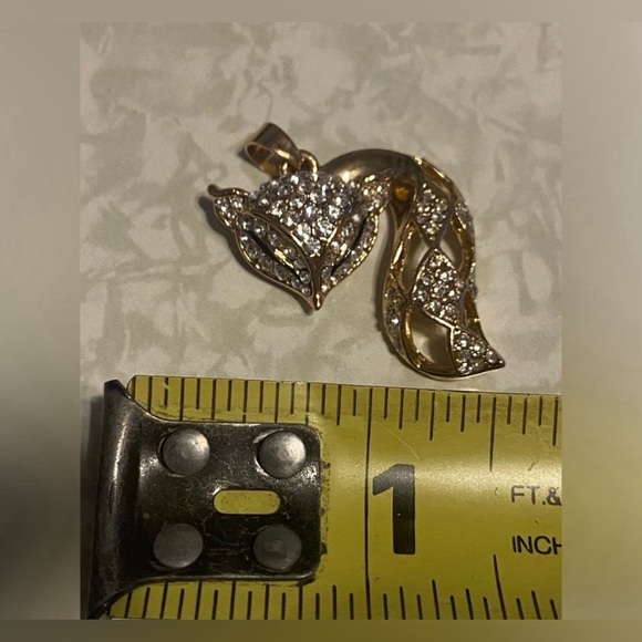 Crystal Articulating Fox Pendant #7630 - Picture 5 of 6